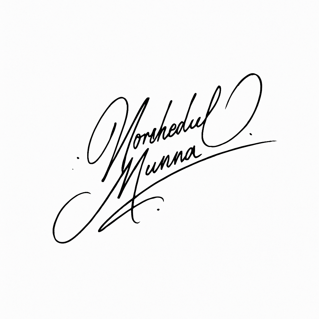 Signature of Morshedul Munna